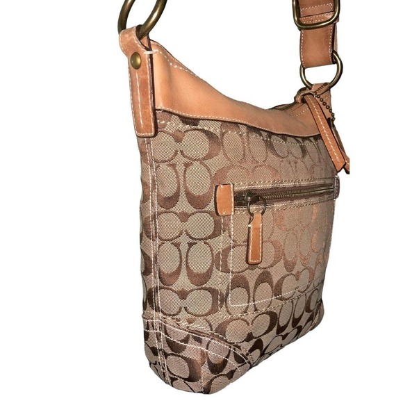 COACH SIGNATURE MONOGRAM FRONT POCKET CROSSBODY SHOULDER BAG - Picture 3 of 16